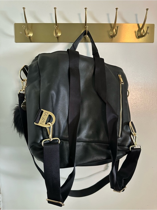 Black Original Fawn Design Diaper Bag Faux Leather main image 4